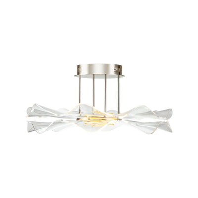 Golden Lighting Vetrina Integrated LED Semi-Flush Mount in Light Gold - - Golden Lighting