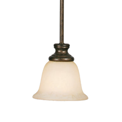 Heartwood 1-light Pendant in Burnt Sienna - Golden Lighting