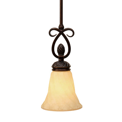 Torbellino 1-light Pendant in Cordoban Bronze - Golden Lighting