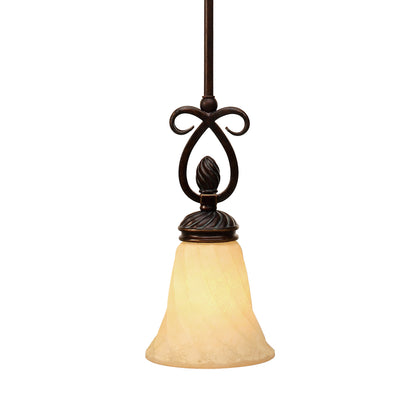 Torbellino 1-light Pendant in Cordoban Bronze