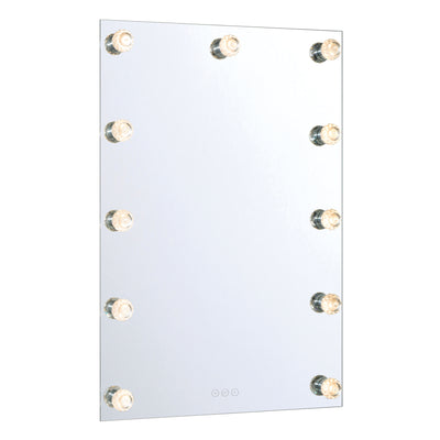 Starlight LED 24in Mirror with Clear Acrylic Globe Diffusers