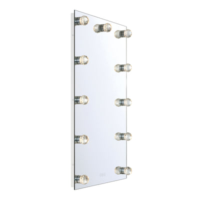 Starlight LED 24in Mirror with Clear Acrylic Globe Diffusers