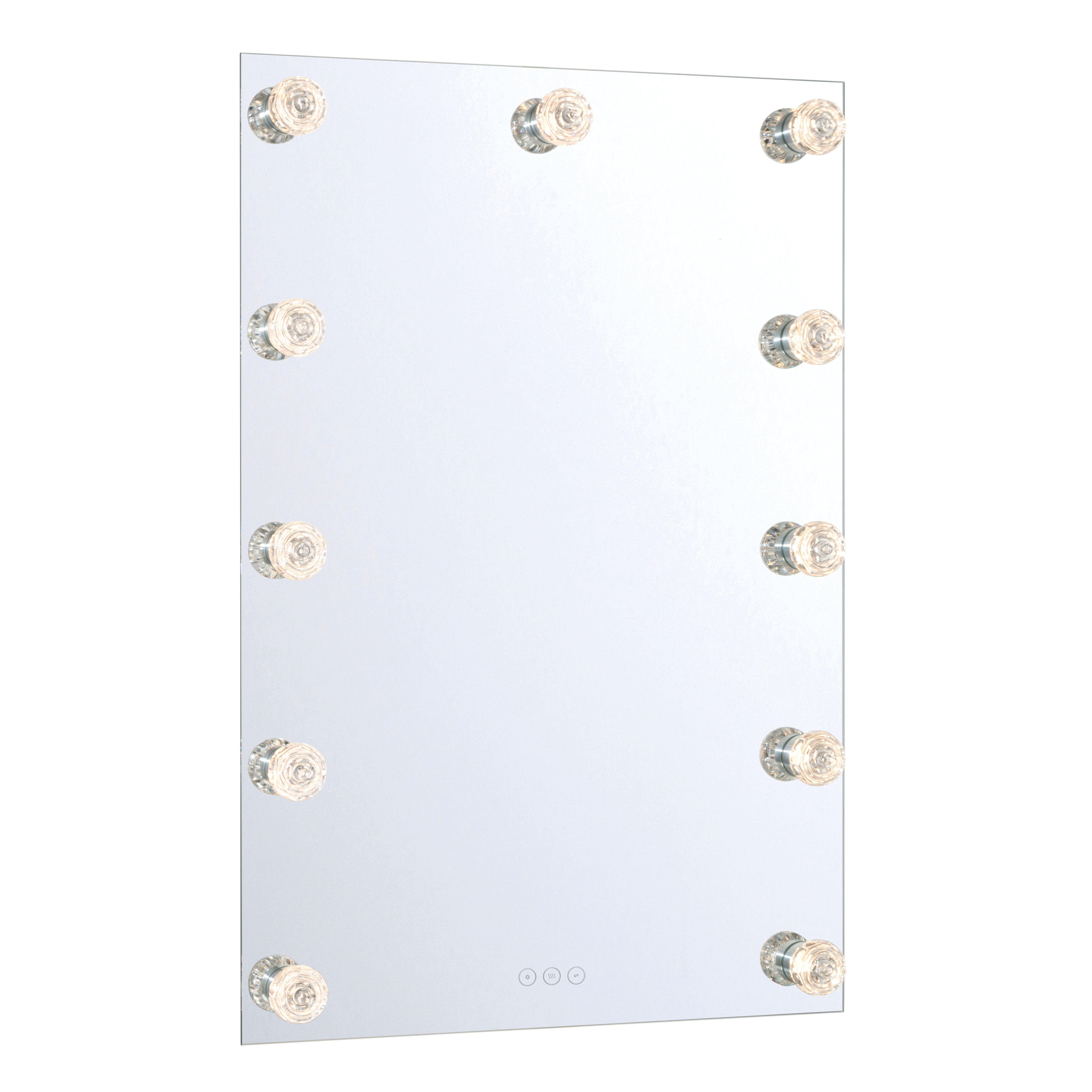 Starlight LED 24in Mirror with Glass Rose Diffusers