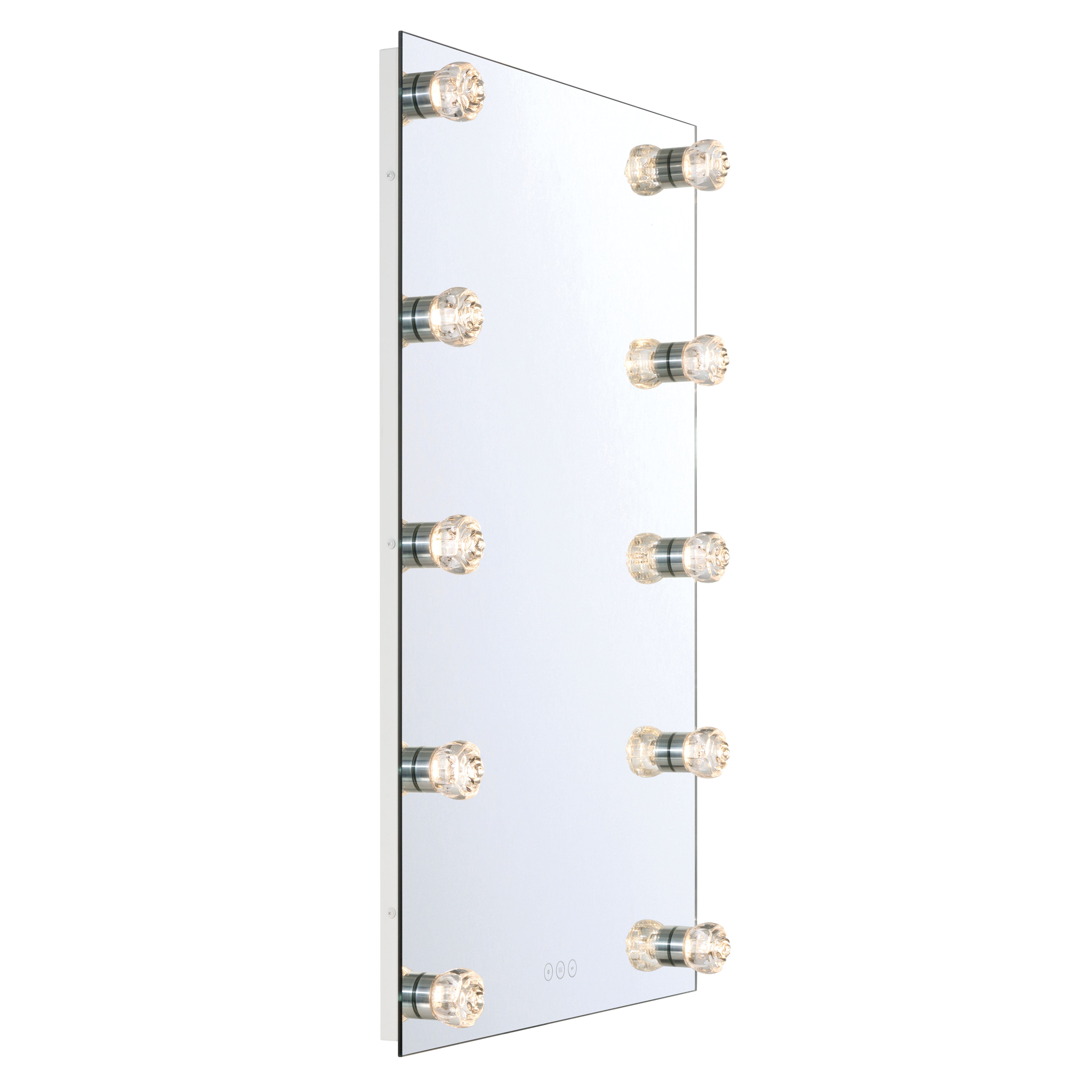 Starlight LED 24in Mirror with Glass Rose Diffusers