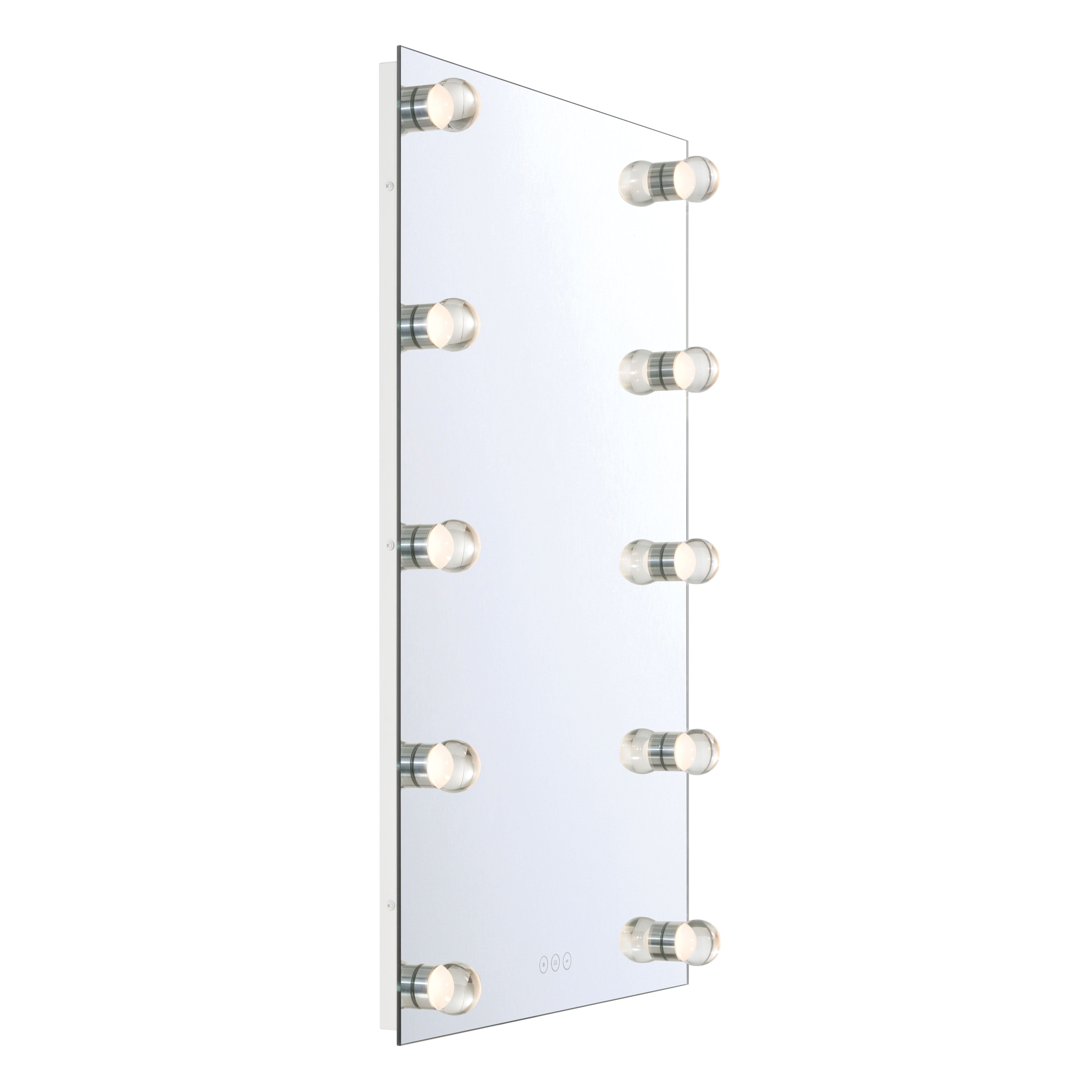 Starlight LED 24in Mirror with Cut Crystal Ball Diffusers