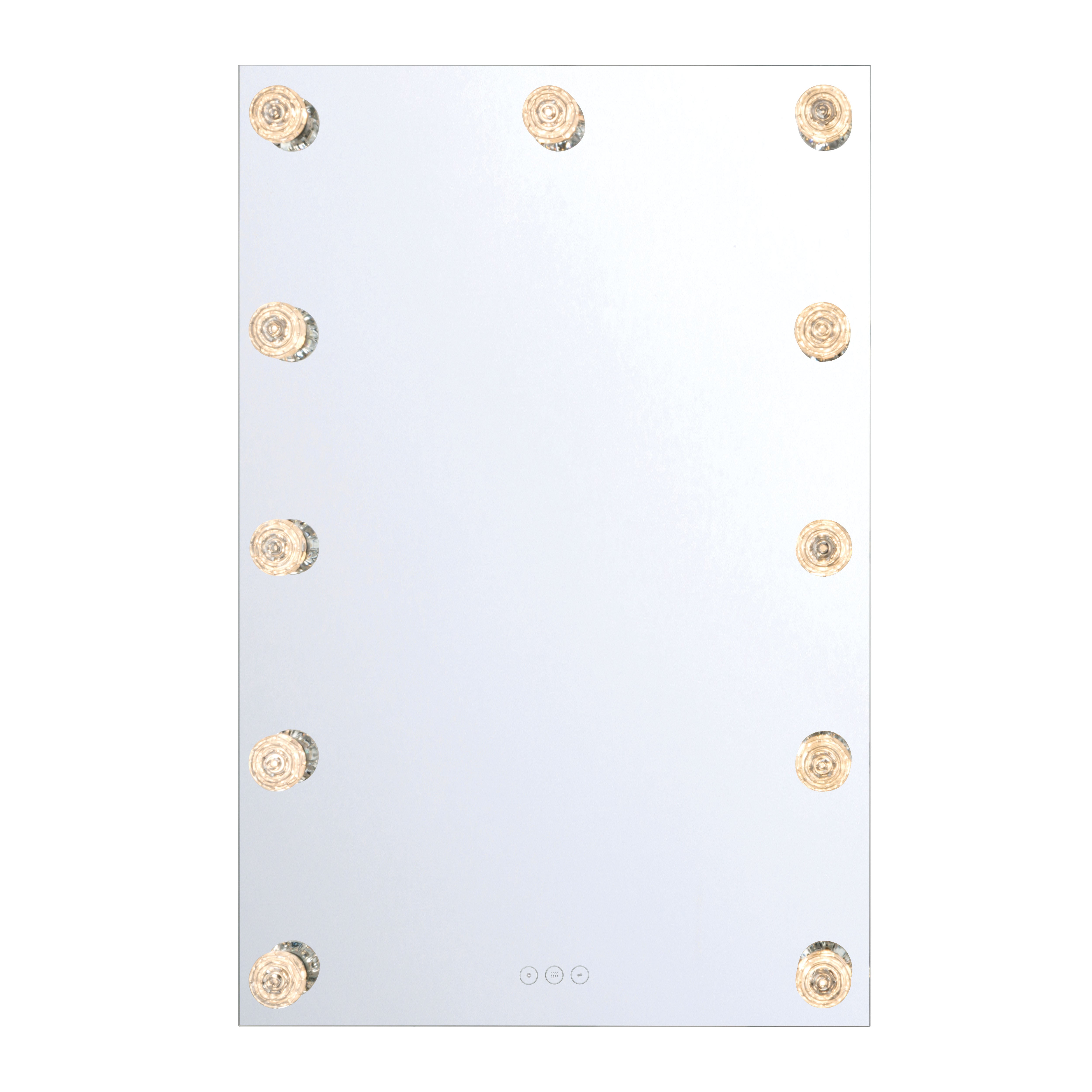 Starlight LED Mirror - Clear Acrylic Rose / 24”W x 36"H - Golden Lighting