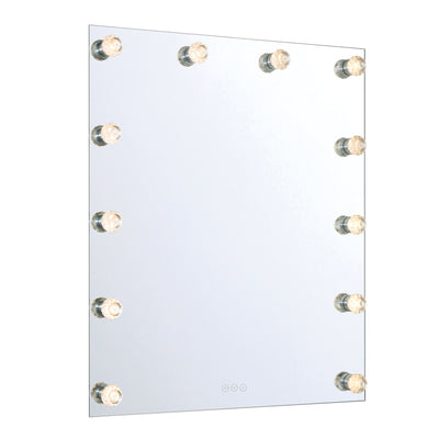 Starlight LED 30in Mirror with Clear Acrylic Globe Diffusers