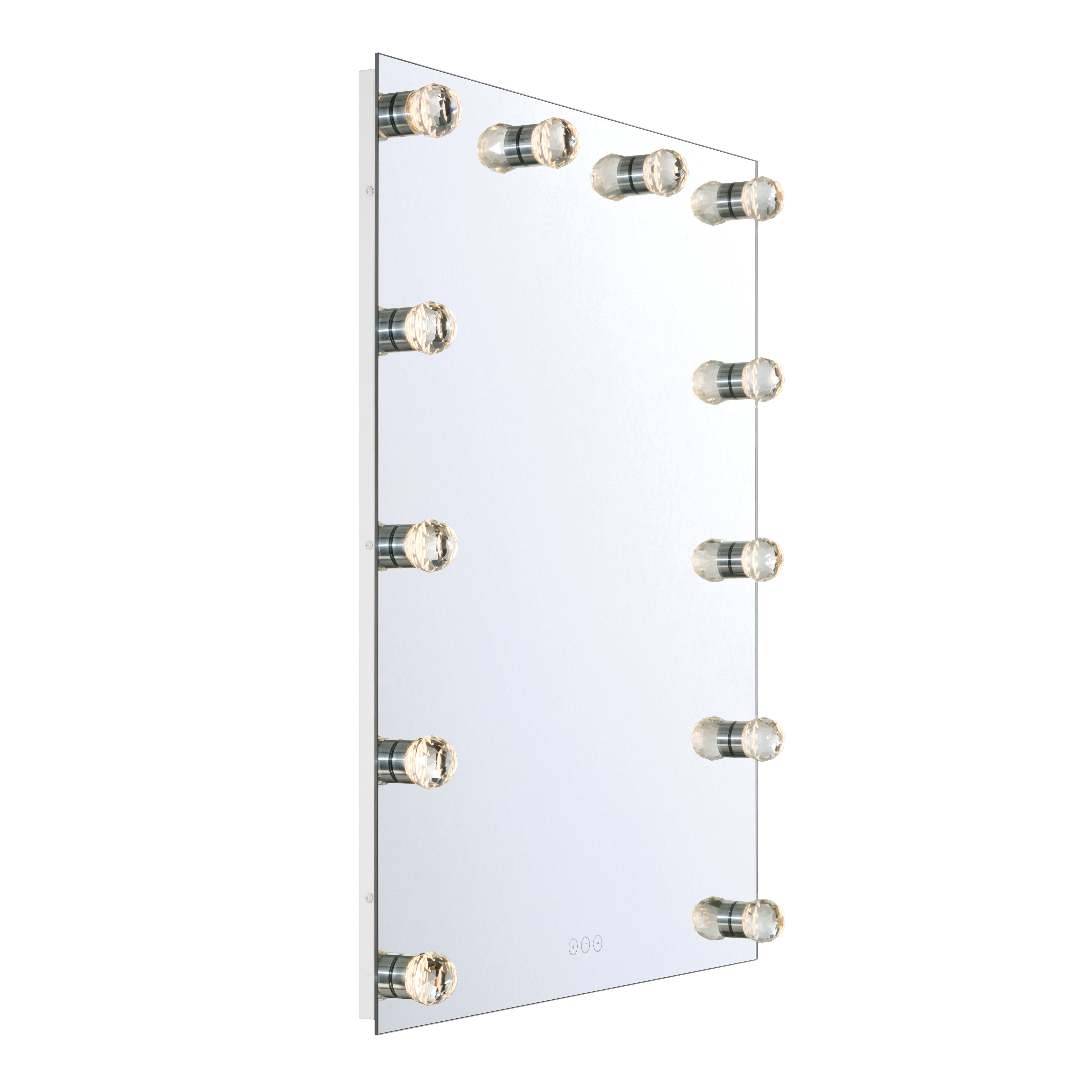 Starlight LED 30in Mirror with Clear Acrylic Globe Diffusers