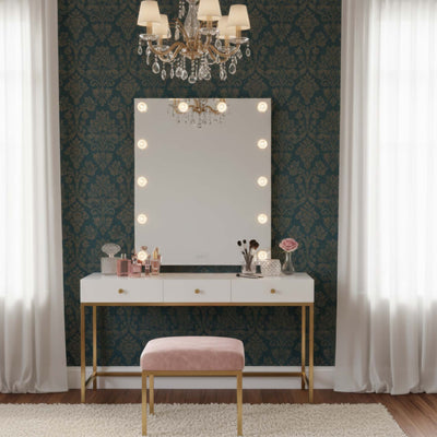 Starlight LED 30in Mirror with Glass Rose Diffusers