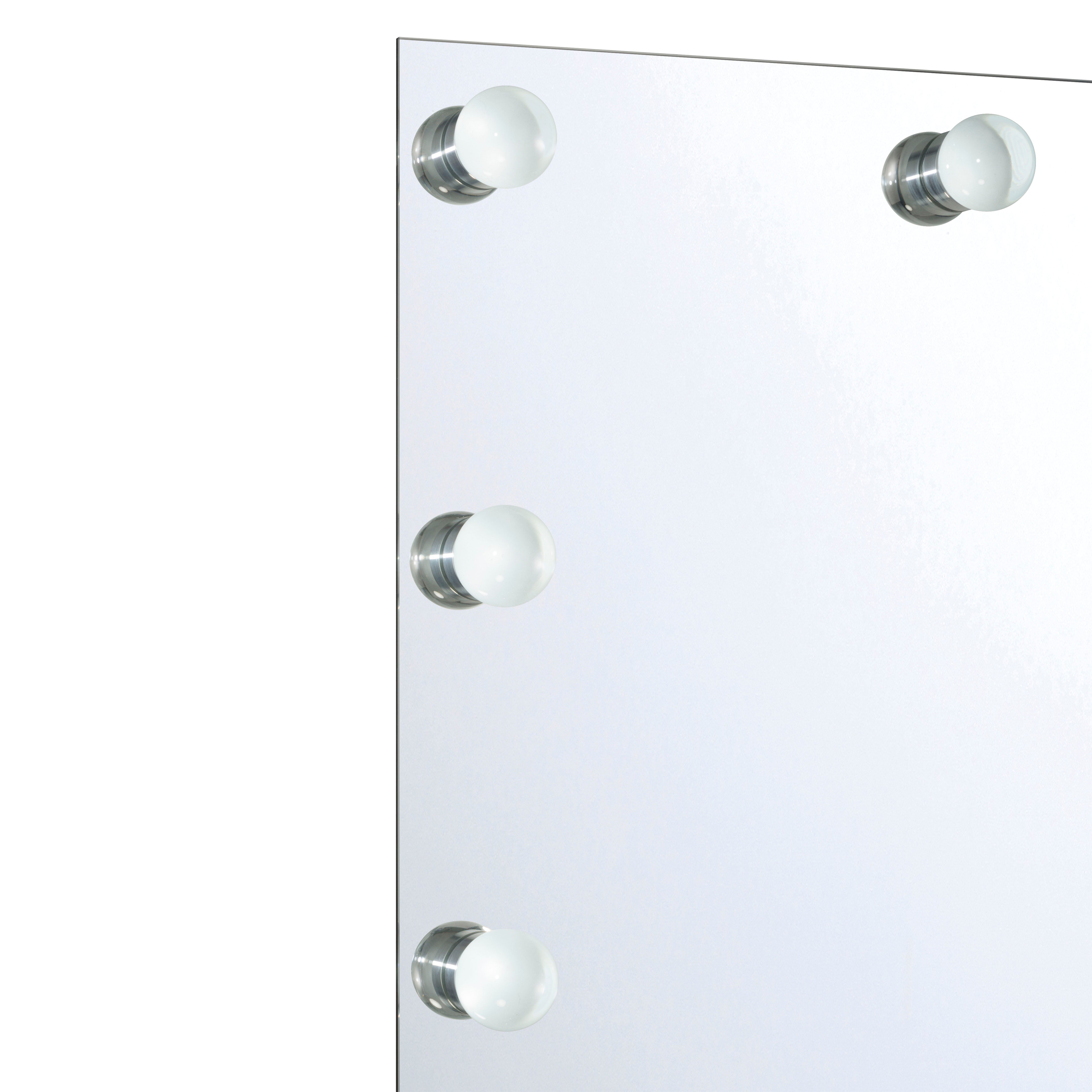 Starlight LED 30in Mirror with Cut Crystal Ball Diffusers