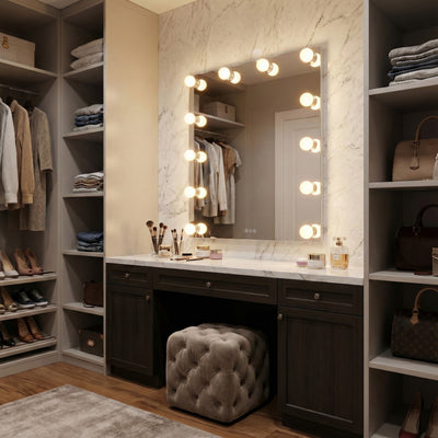 Starlight LED Mirror, shown in a room setting - Golden Lighting