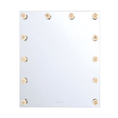 Starlight LED Mirror - Clear Acrylic Rose / 30"W x 36"H - Golden Lighting