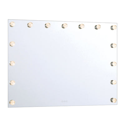 Starlight LED 48in Mirror with Clear Acrylic Globe Diffusers