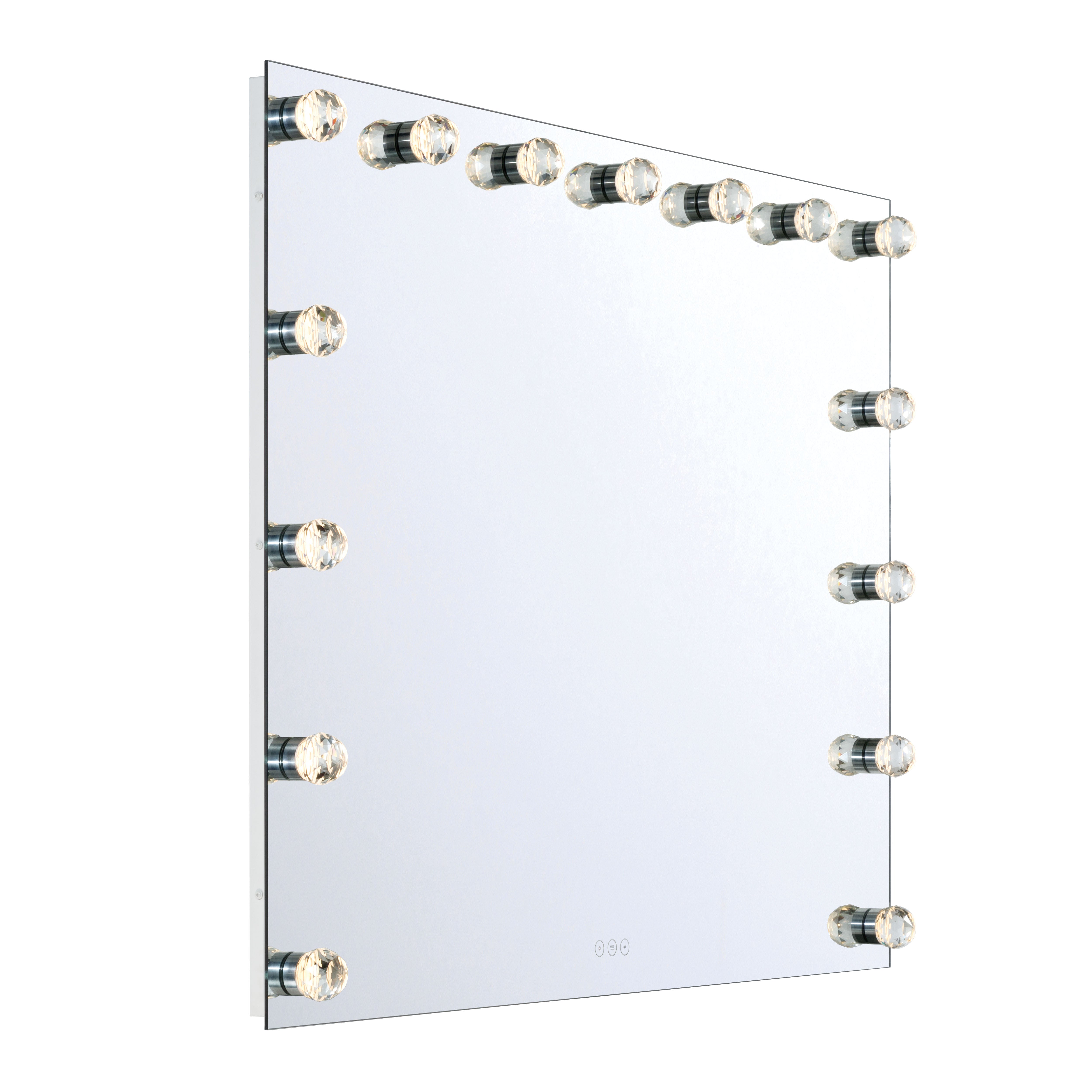 Starlight LED 48in Mirror with Clear Acrylic Globe Diffusers