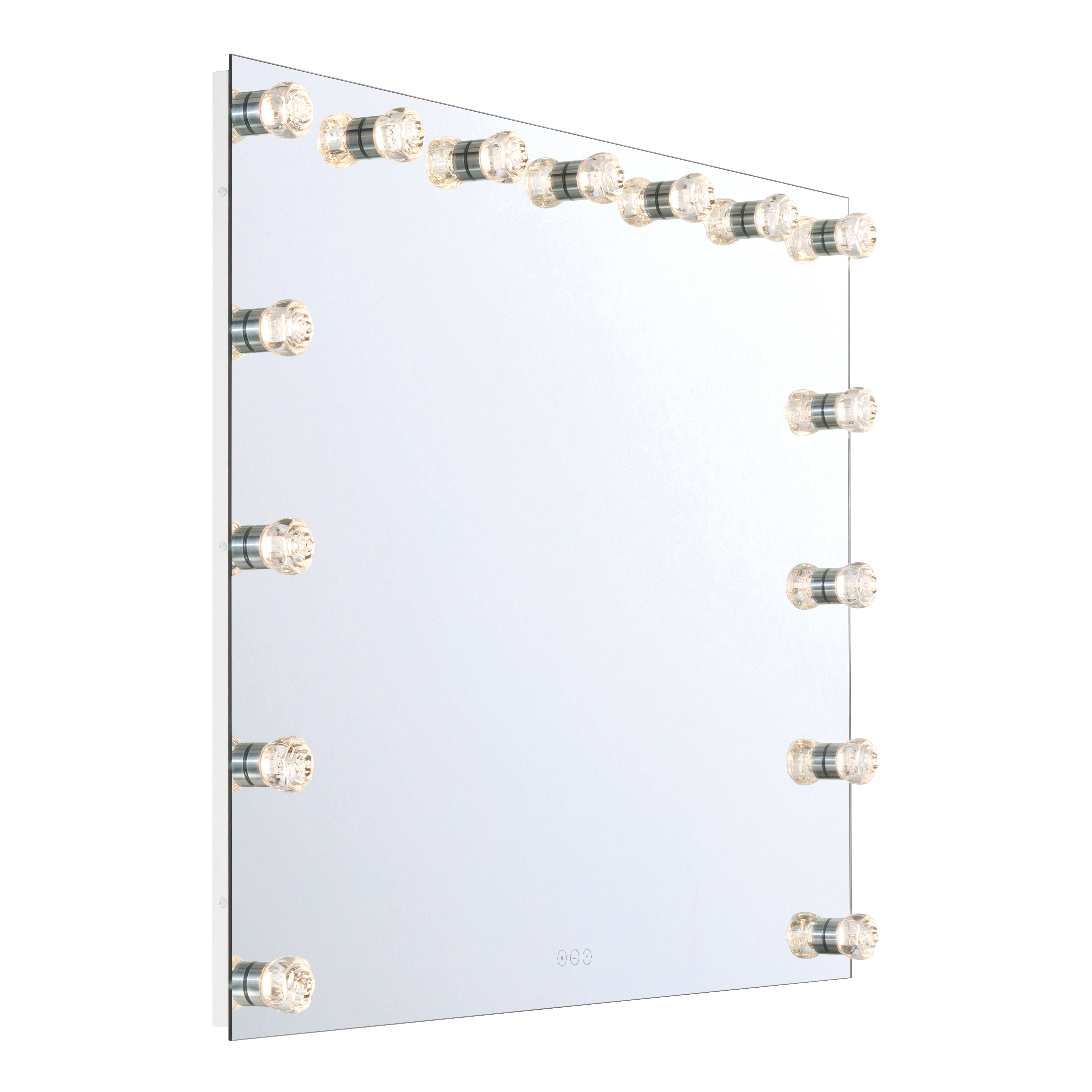 Starlight LED 48in Mirror with Glass Rose Diffusers