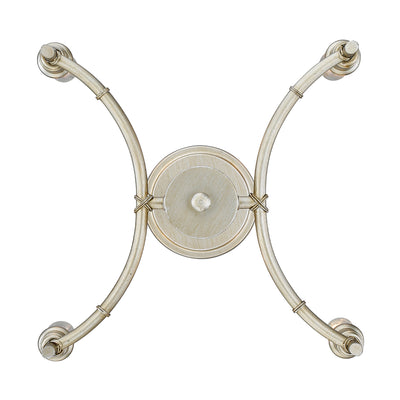 Golden Lighting Cambay 4-light Semi-Flush Mount in White Gold - - Golden Lighting