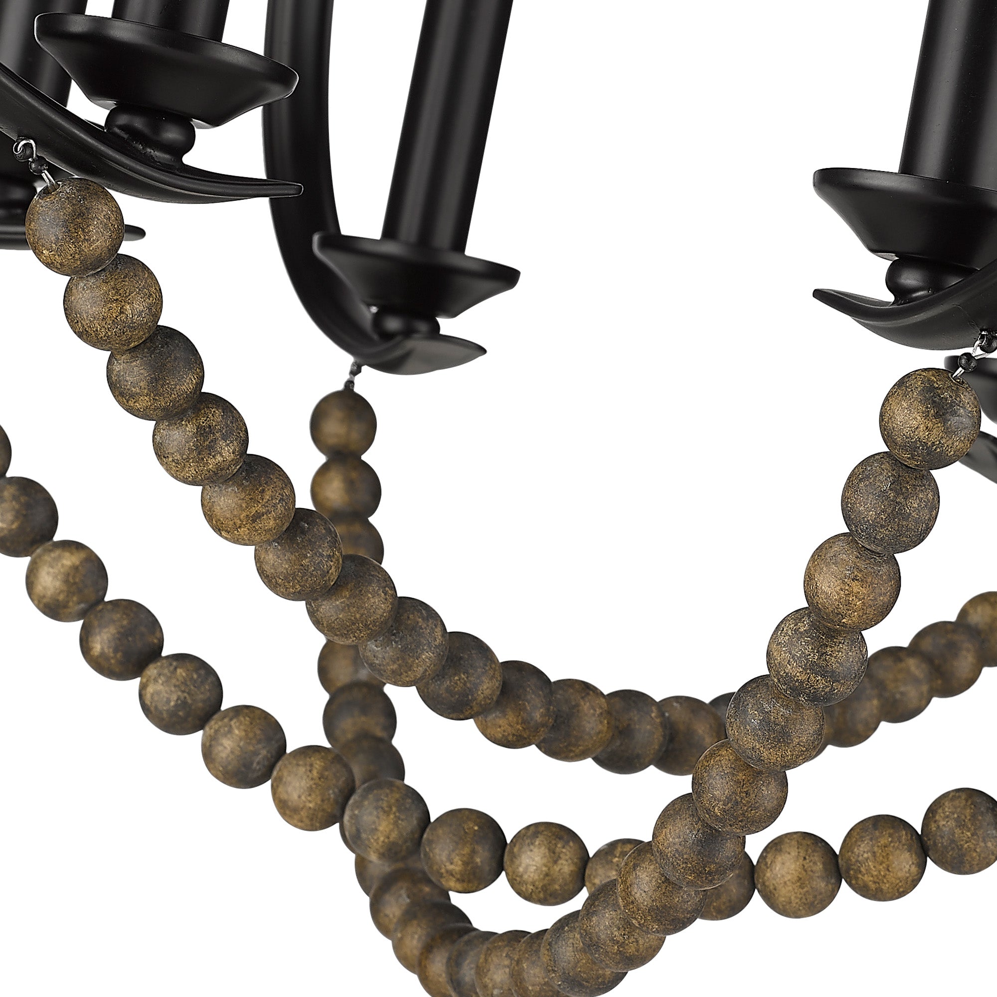 Flori 6-light Pendant in Matte Black
