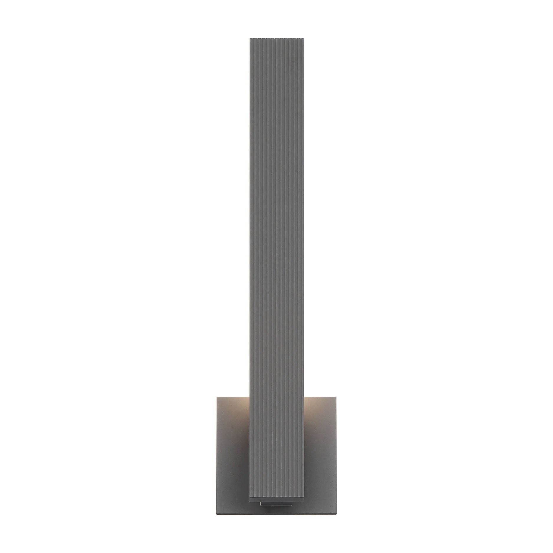 Golden Lighting Enso Integrated LED 18" Outdoor Wall in Smooth Grey - - Golden Lighting