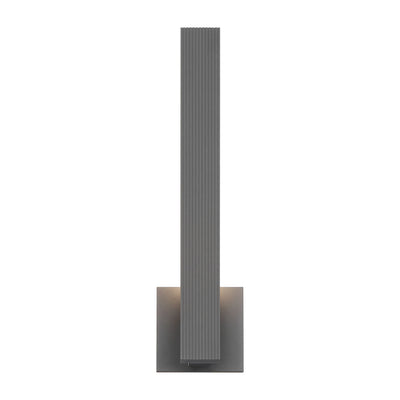 Golden Lighting Enso Integrated LED 18" Outdoor Wall in Smooth Grey - - Golden Lighting