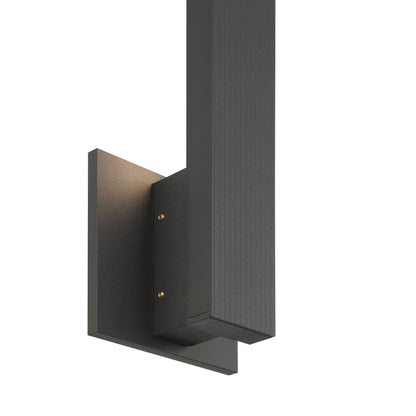 Golden Lighting Enso Integrated LED 18" Outdoor Wall in Textured Black - - Golden Lighting
