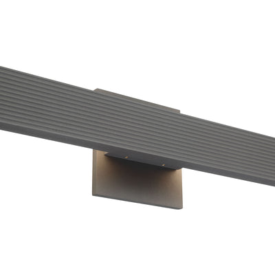 Golden Lighting Enso Integrated LED 24" Outdoor Wall in Smooth Grey - - Golden Lighting