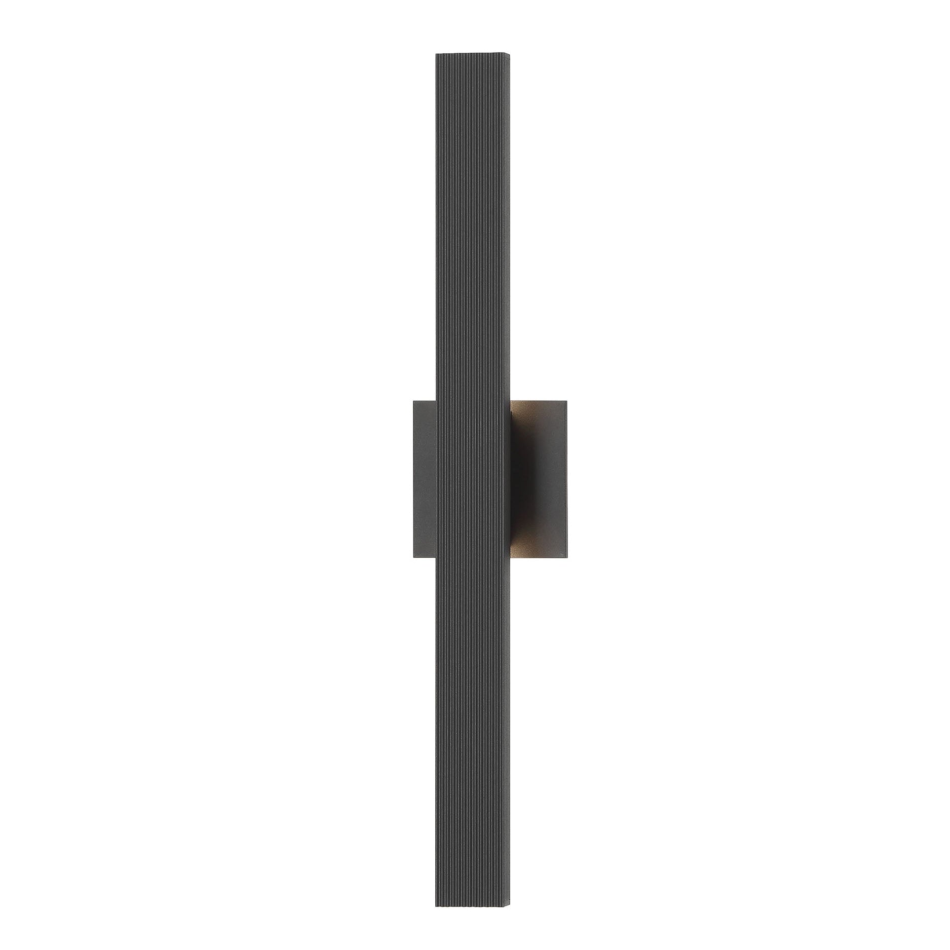 Golden Lighting Enso Integrated LED 24" Outdoor Wall in Textured Black - - Golden Lighting