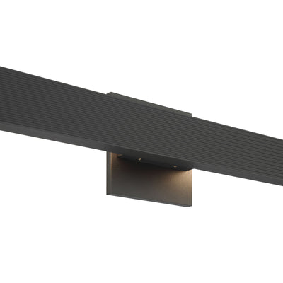 Golden Lighting Enso Integrated LED 24" Outdoor Wall in Textured Black - - Golden Lighting