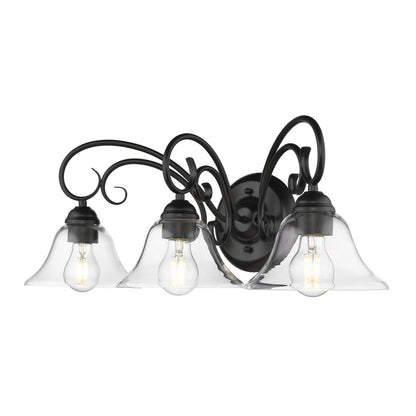 Homestead 3-light Vanity in Matte Black