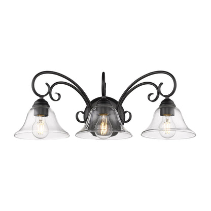 Homestead 3-light Vanity in Matte Black