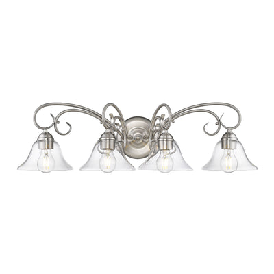 Homestead 4-light Vanity in Pewter - Golden Lighting