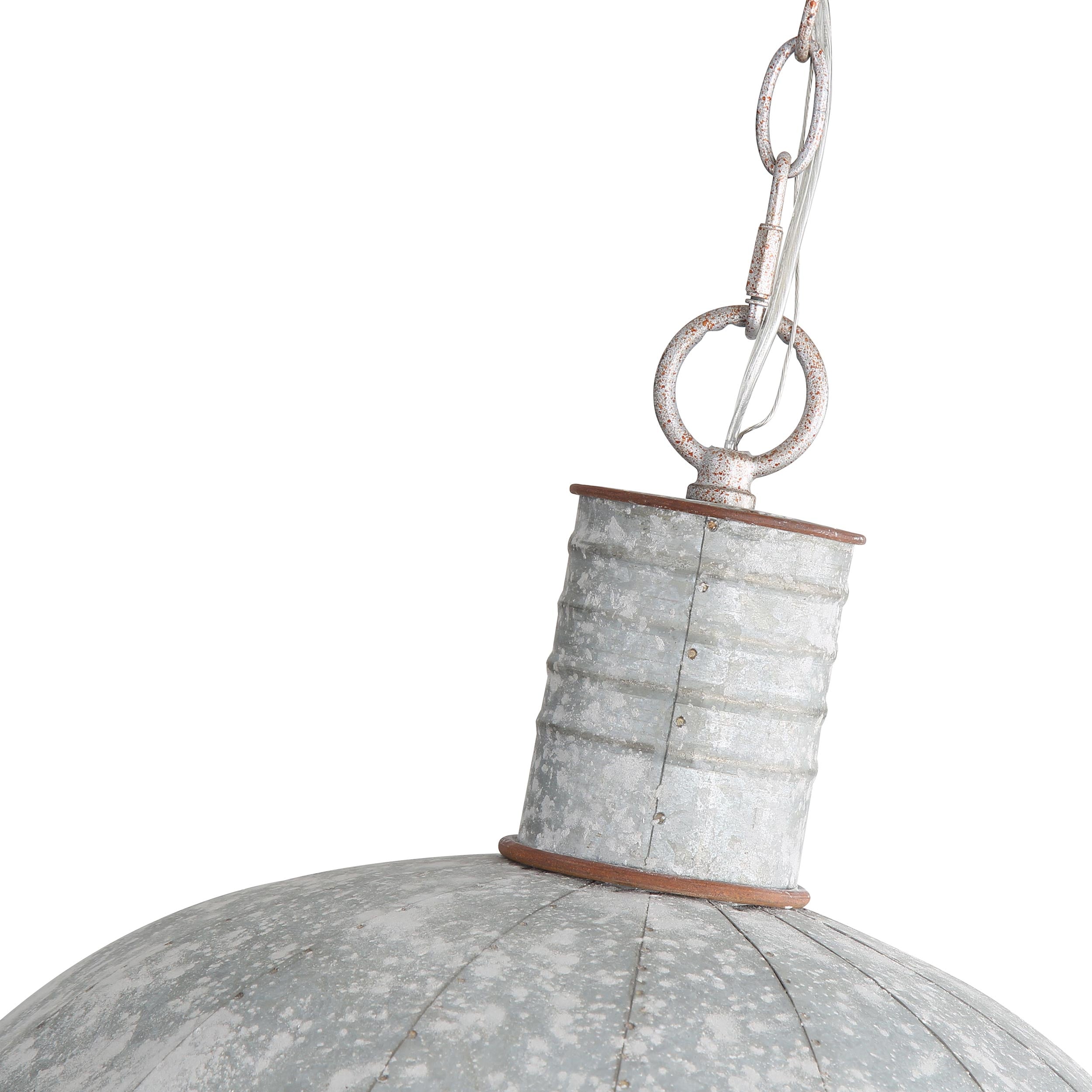 Tinsmith 1-light Pendant in Aged Galvanized Steel