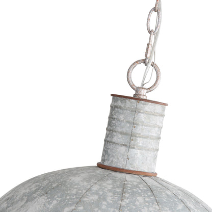 Tinsmith 1-light Pendant in Aged Galvanized Steel