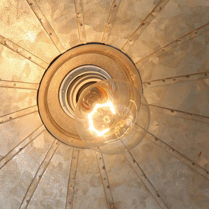 Tinsmith 1-light Pendant in Aged Galvanized Steel