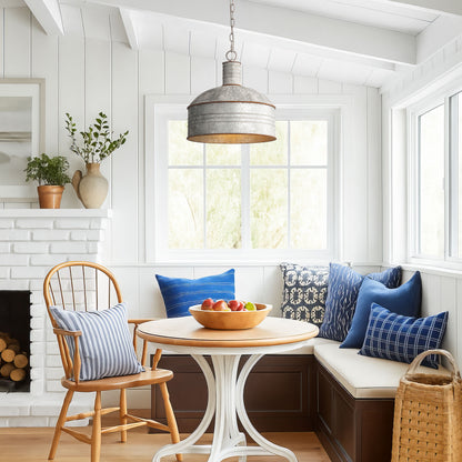 Tinsmith 1-light Pendant in Aged Galvanized Steel