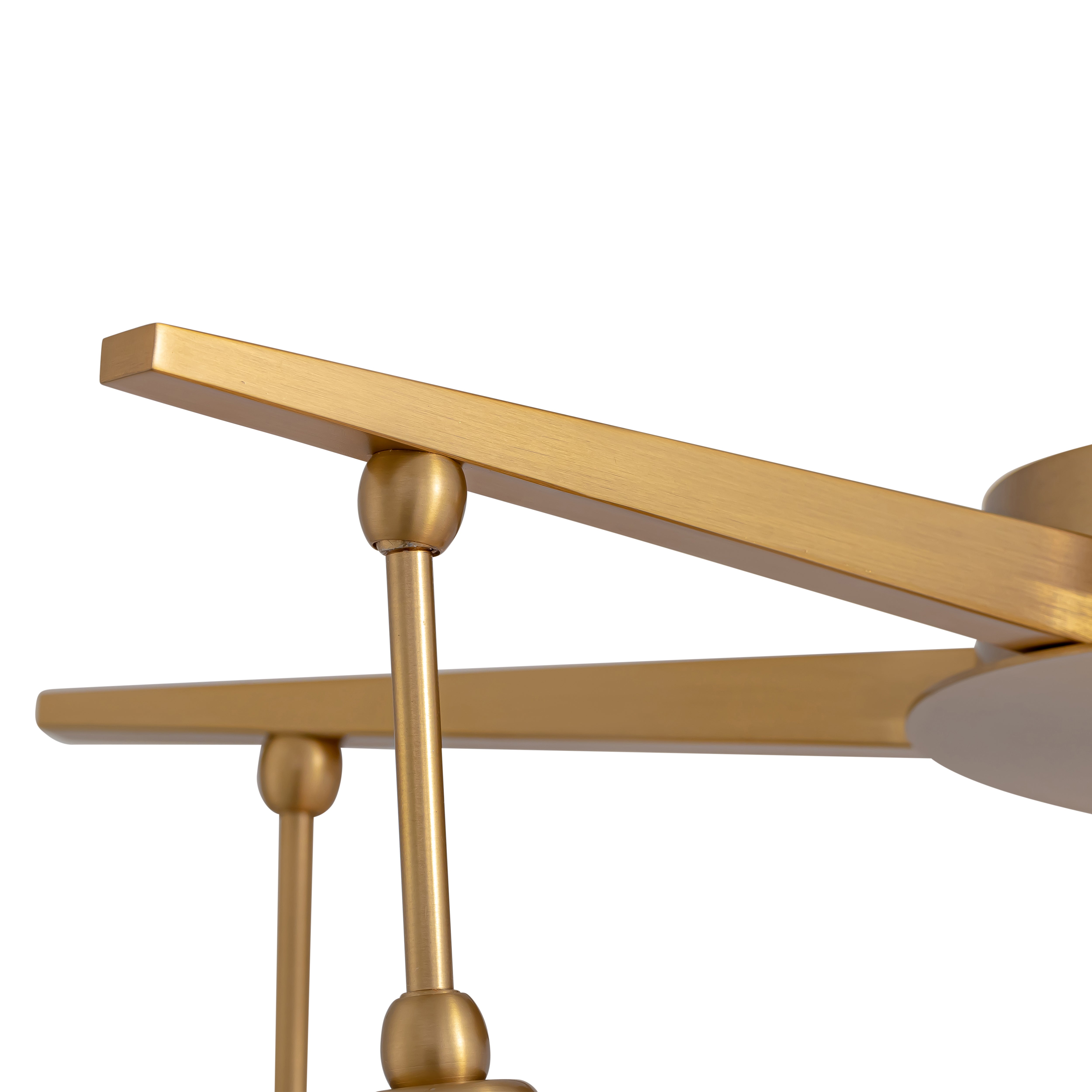 Golden Lighting Pearla Integrated LED 35in Pendant in Brushed Champagne Brass - - Golden Lighting