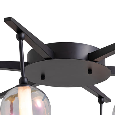 Golden Lighting Pearla Integrated LED 35in Pendant in Matte Black - - Golden Lighting