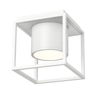 Desmond Integrated LED Flush Mount in Matte White - Golden Lighting