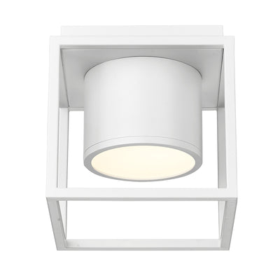 Desmond Integrated LED Flush Mount in Matte White - Golden Lighting