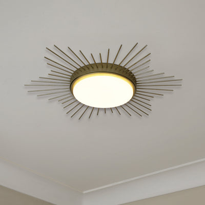 Kieran Integrated LED 18in Flush Mount in White Gold