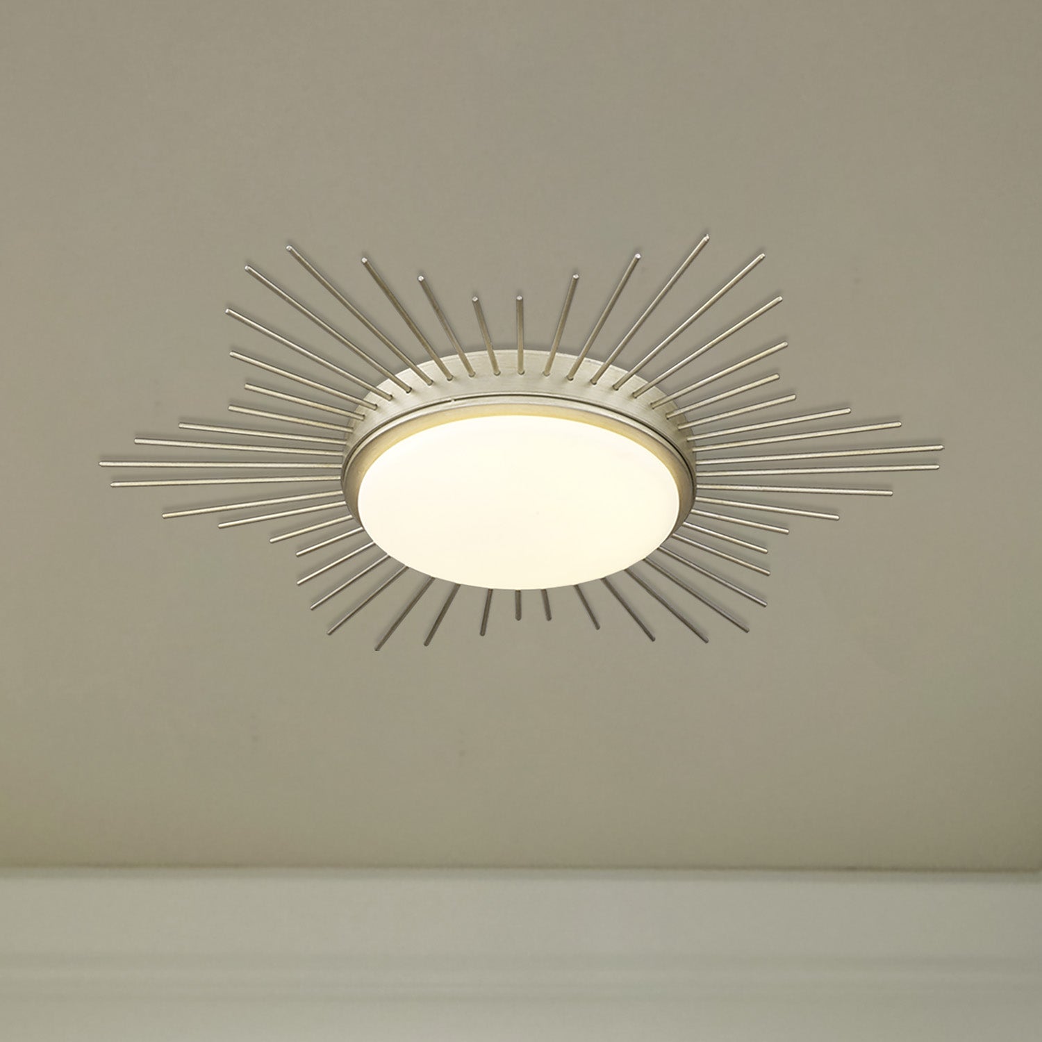 Kieran Integrated LED 18in Flush Mount in White Gold