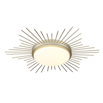 Kieran Integrated LED 18in Flush Mount in White Gold - - Golden Lighting