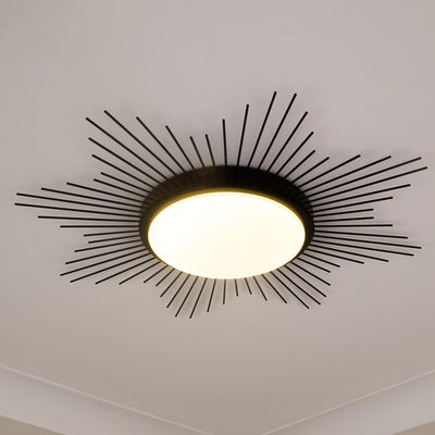 Kieran Integrated LED 24in Flush Mount in Matte Black