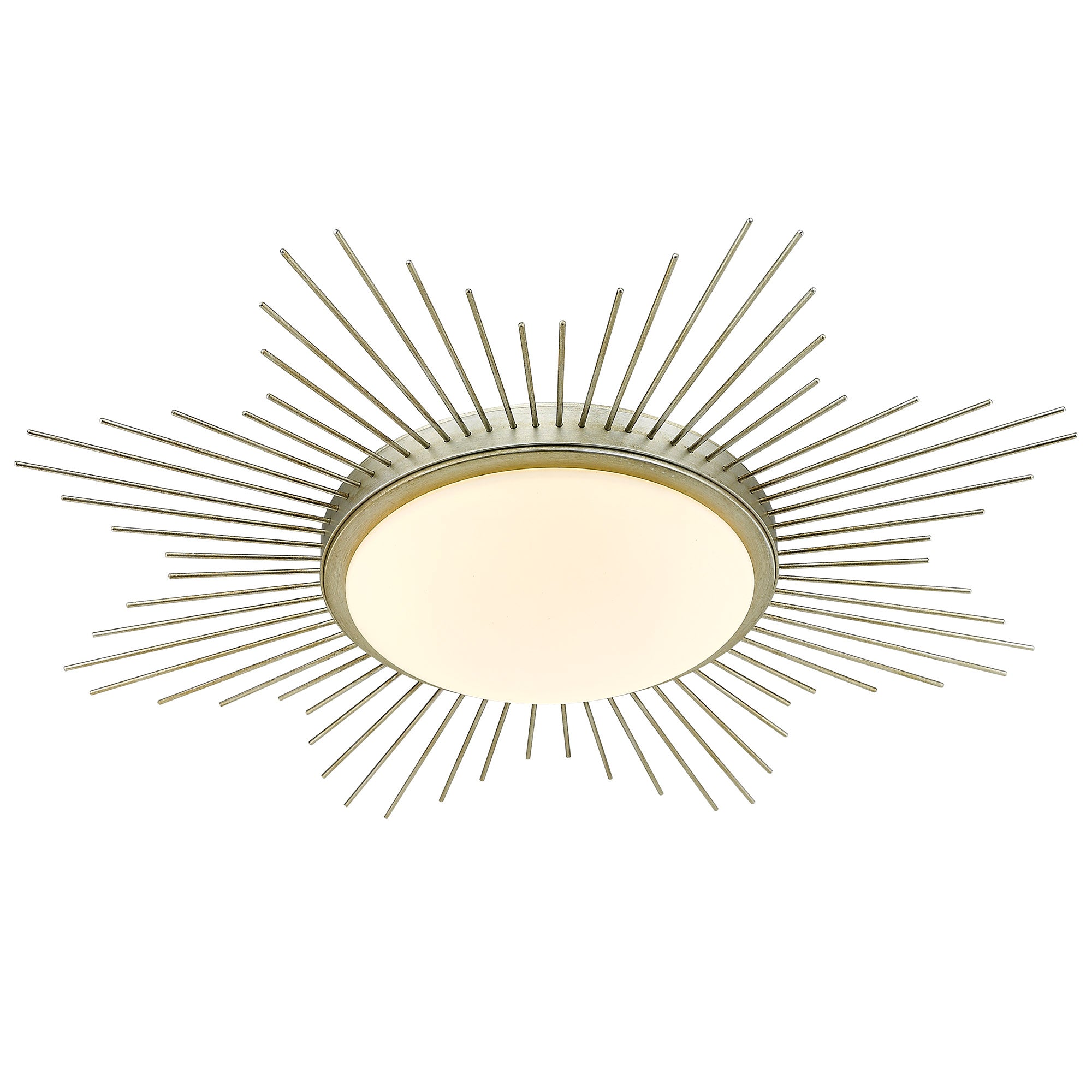 Kieran Integrated LED 24in Flush Mount in White Gold