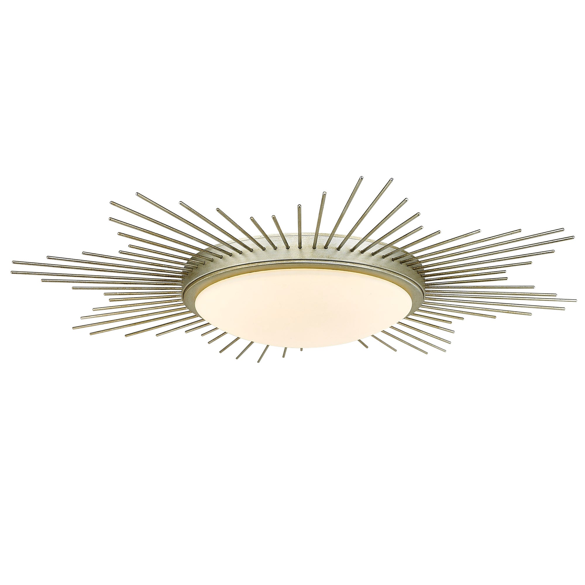 Kieran Integrated LED 24in Flush Mount in White Gold