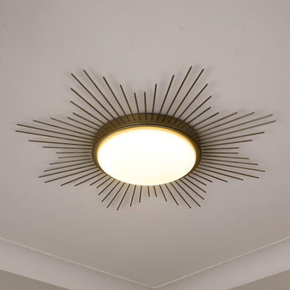 Kieran Integrated LED 24in Flush Mount in White Gold