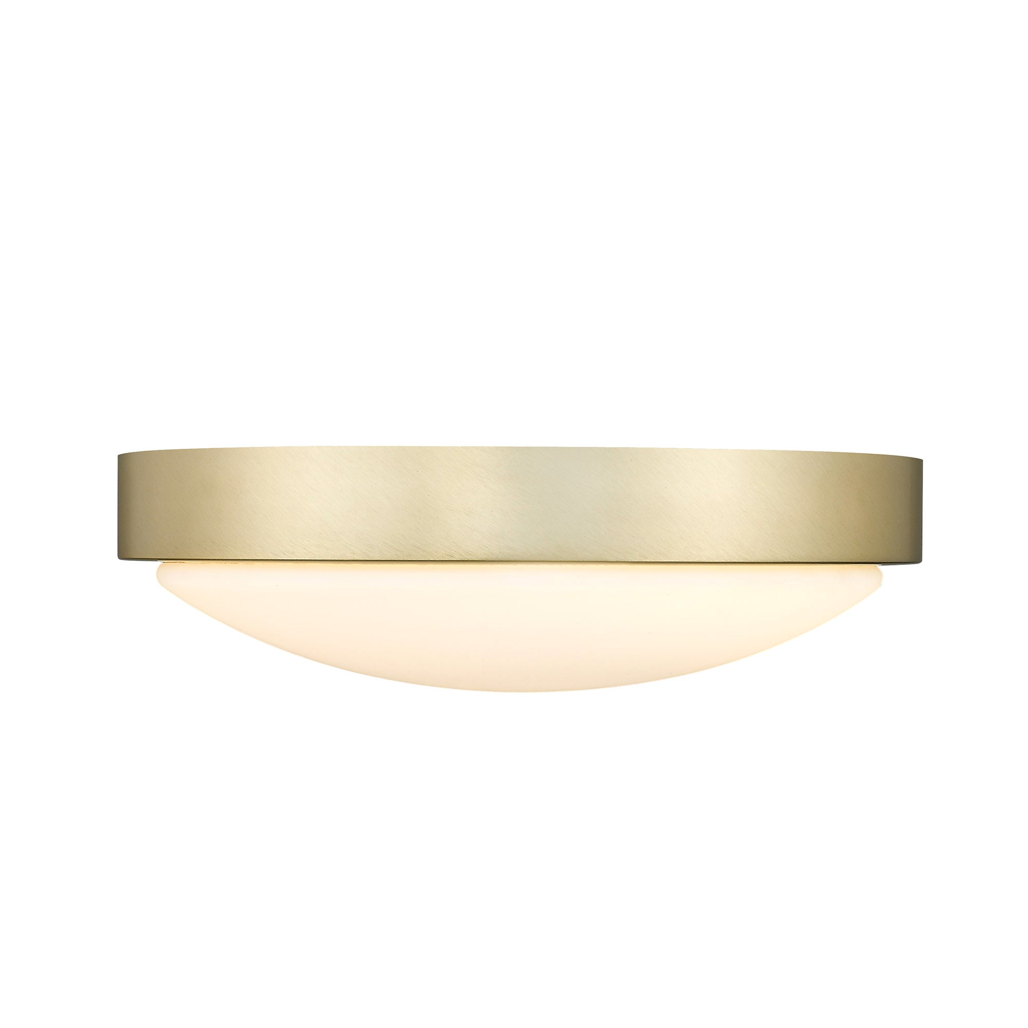 Golden Lighting Gabi Integrated LED 10in Flush Mount in Brushed Champagne Brass - - Golden Lighting