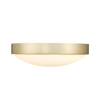 Golden Lighting Gabi Integrated LED 10in Flush Mount in Brushed Champagne Brass - - Golden Lighting