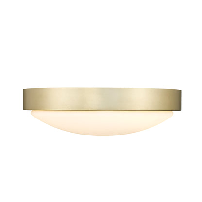 Golden Lighting Gabi Integrated LED 10in Flush Mount in Brushed Champagne Brass - - Golden Lighting