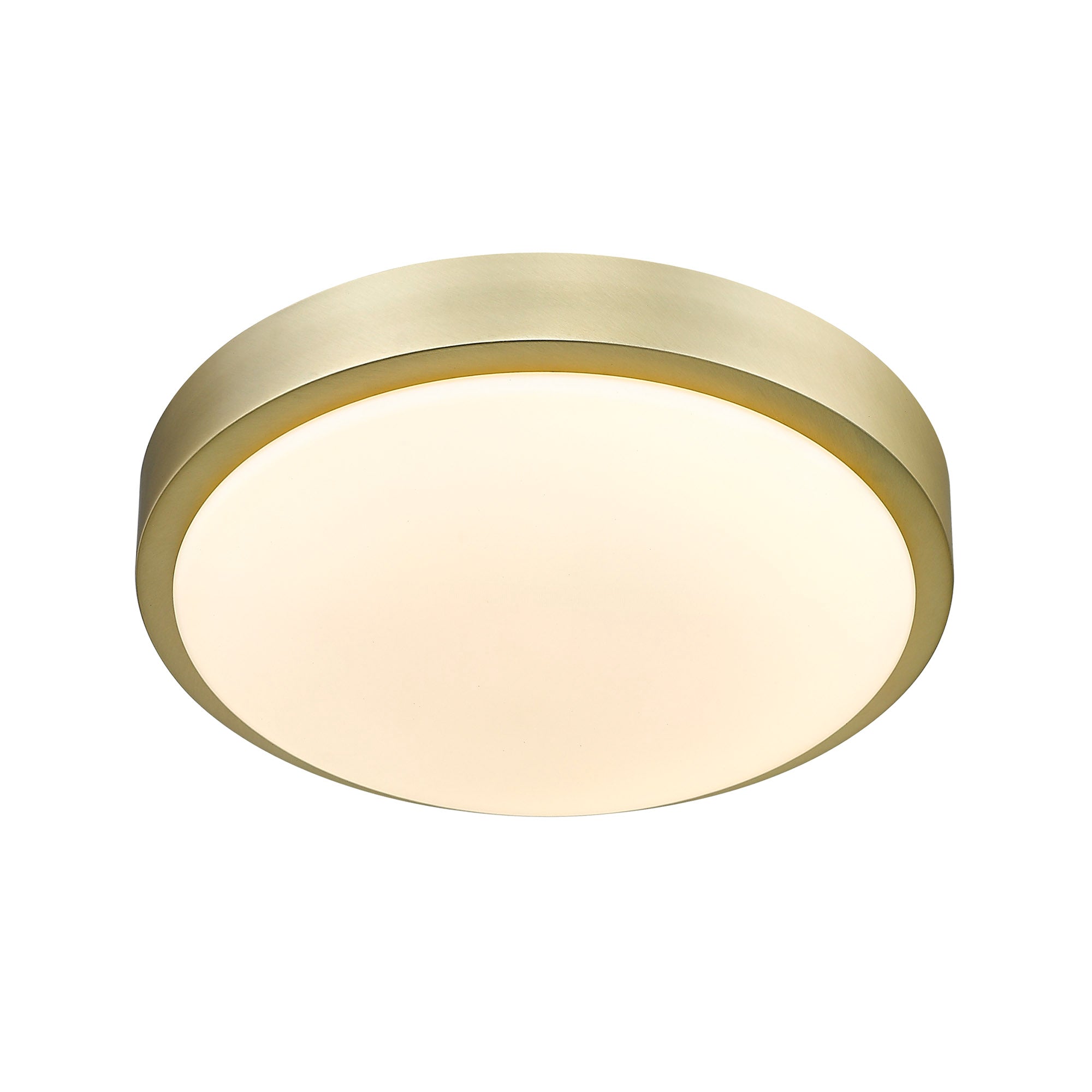Golden Lighting Gabi Integrated LED 10in Flush Mount in Brushed Champagne Brass - - Golden Lighting