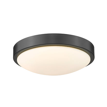 Golden Lighting Gabi Integrated LED 10in Flush Mount in Matte Black - - Golden Lighting